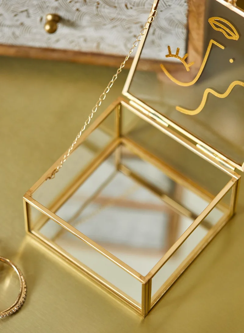 Sass & Belle Abstract Face Jewellery Box