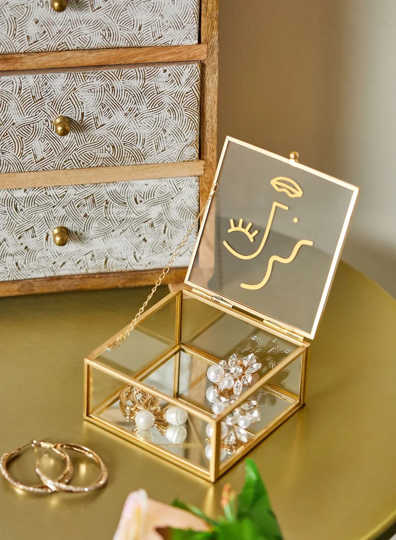 Sass & Belle Abstract Face Jewellery Box