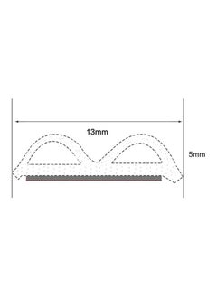 RATSAW 10m Universal Self Adhesive Auto Rubber Weather Draft Seal Strip Weatherstrip For Car Window And Door Engine Cover 2 Rolls Of 5m  - Image 2