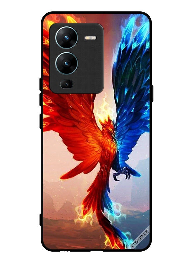 Covernex Protective Case Cover For vivo V25 Pro Fire And Water Eagle Wallpaper - Image 1