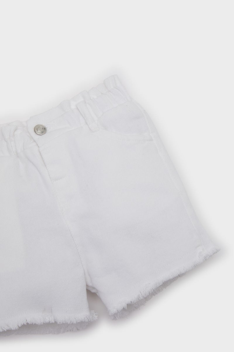 DeFacto Baby Girl Paperbag Fit Paperbag Waist Shorts - Image 3