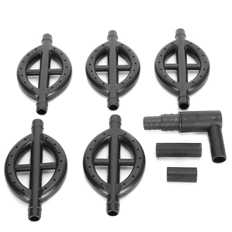 Aquarium Filter Rain Bar Spray Pipe Black 13x7cm 360 Degree Efficient Water Cycle - Image 5