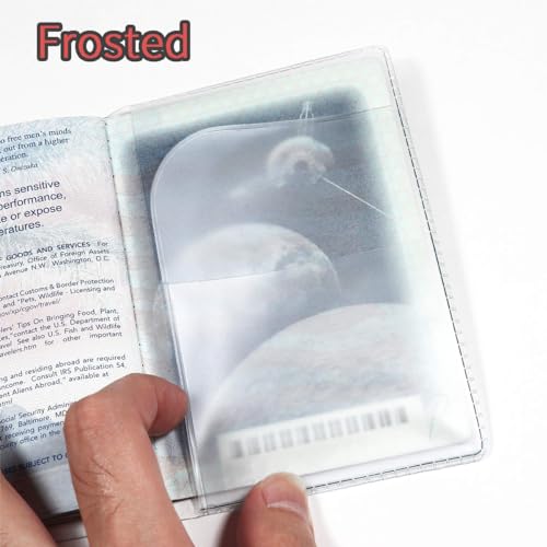 Anzailala 2 Passport Cover For Men Women Passport Holder Transparent Waterproof Passport Protector With 5 Card Sleeves (2 Passport Cover + 5 Card Sleeves, Polyvinyl Chloride) - Image 5