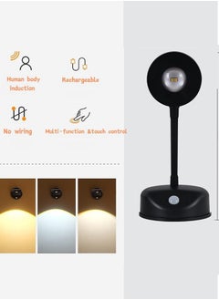 Bukela Rechargeable LED Wall Light with 360° Rotation - Battery-Powered Stick-On Picture Lighting for Art Displays, Bedrooms & Hallways (No Wiring Needed)  - Image 3