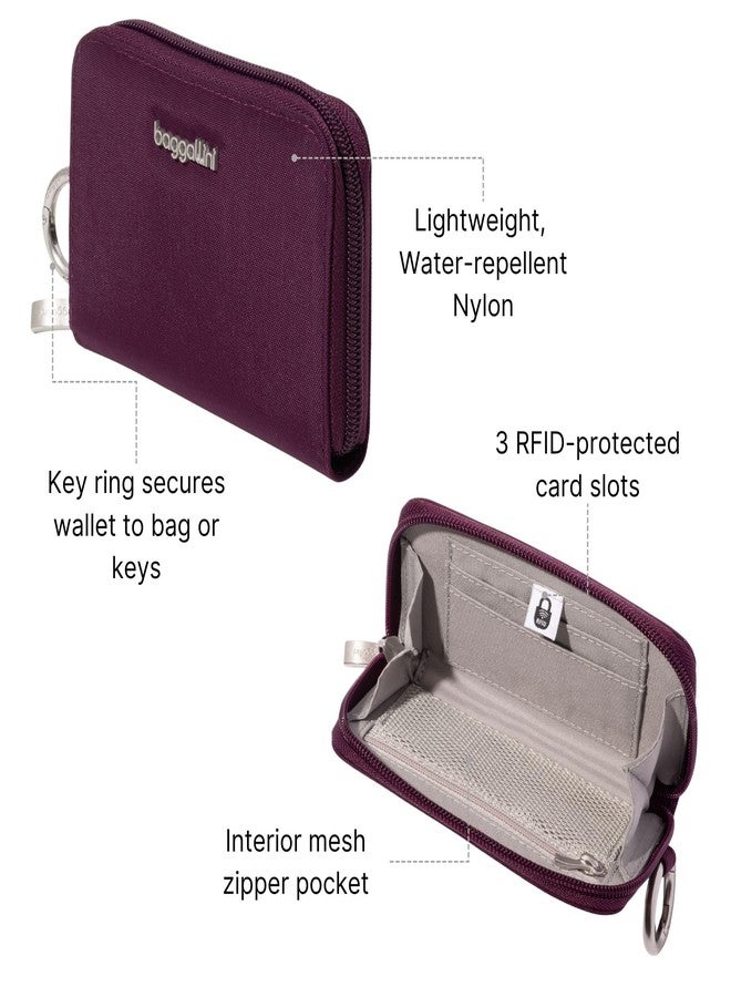 Baggallini Deluxe Card Case - Lightweight 5.5"x3.3" RFID Protected Womens Wallet Card Holder - Image 2