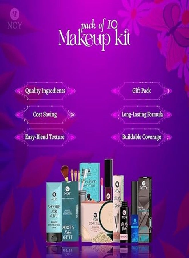 Noy Makeup Gift Set For Women Redefine Your Beauty Routine with a Matte Finish Pack of 10#105 - Image 3