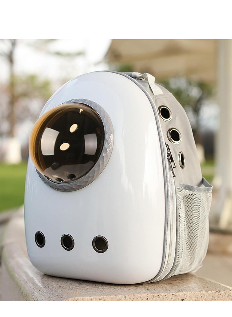 Vparty Pet Space Capsule Backpack, Small Medium Cat Puppy Dog Carrier, Breathable Heat Proof, Pet Carrier for Travel Hiking Walking Camping, Airline Approved Cat Bubble Backpack - Image 1