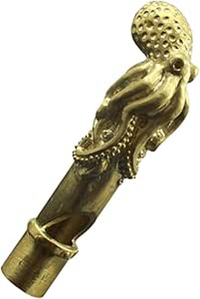 Copper Octopus Whistle Portable Metal Safety Whistle for Hiking Camping Outdoor Sports - Image 1