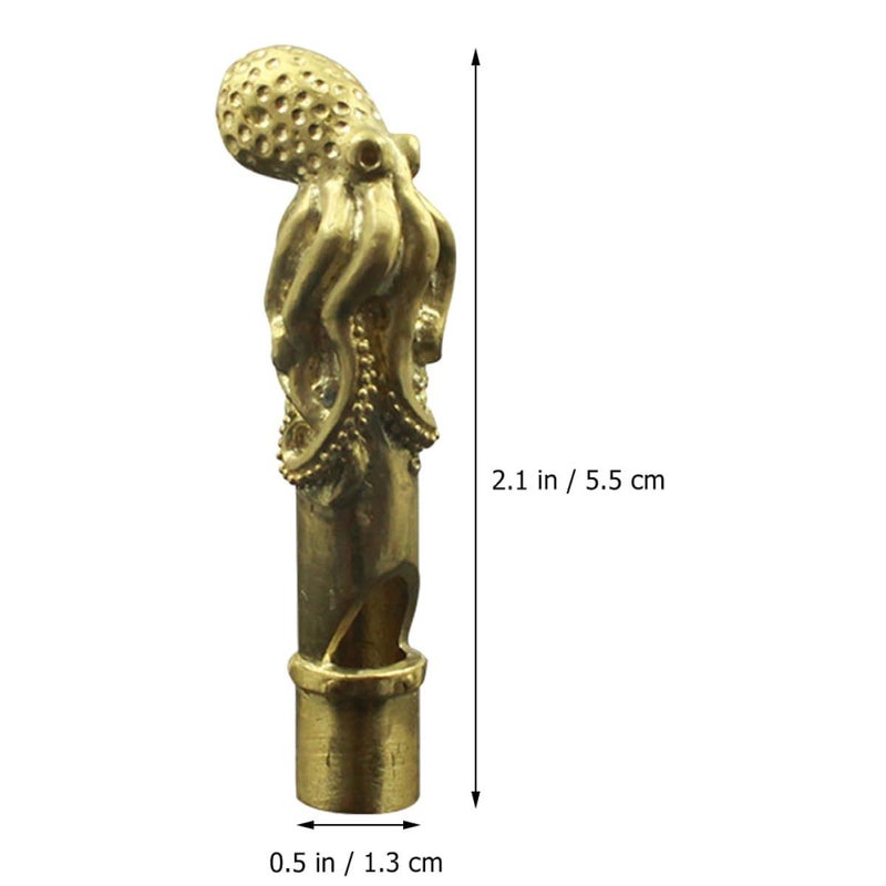 Copper Octopus Whistle Portable Metal Safety Whistle for Hiking Camping Outdoor Sports - Image 3