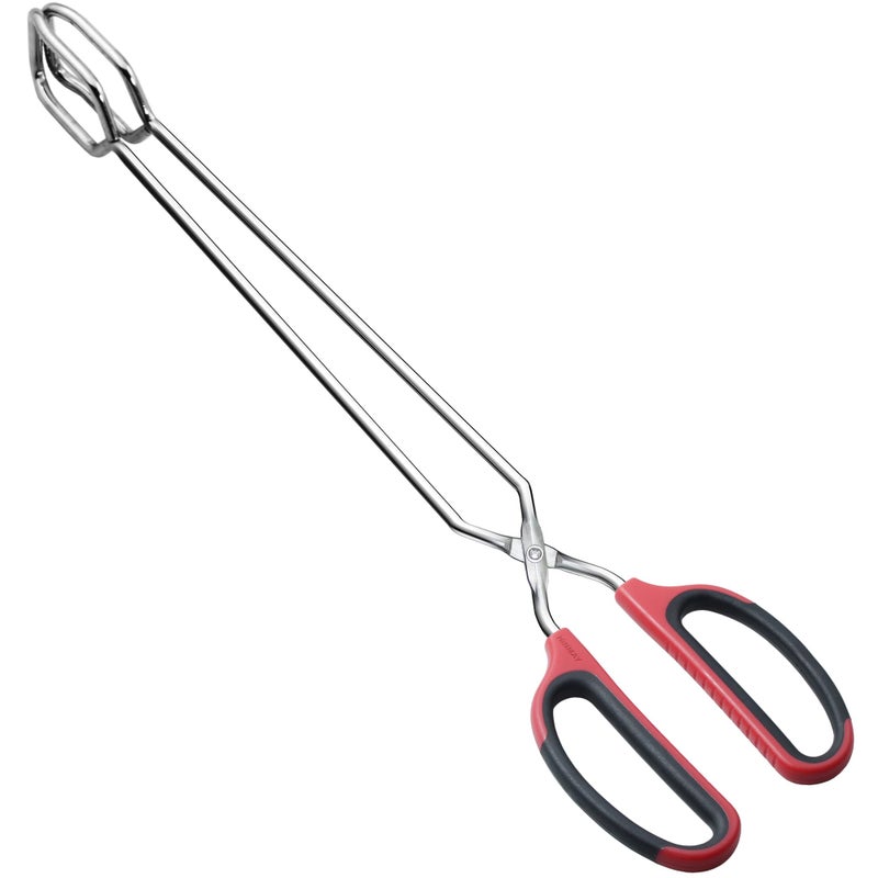 HINMAY Extra Long Scissor Tongs 16-Inch Stainless Steel Barbecue Grilling Tongs - Image 3