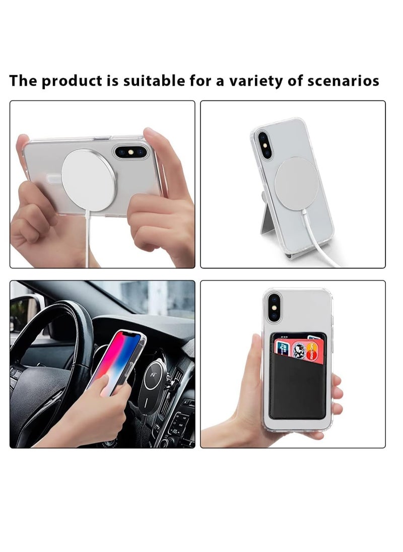 MIGOFAST - Magnetic Clear Back Designed for iPhone Xs Max Clear Phone Case Compatible with Mag safe Slim Protective Cover - Image 1