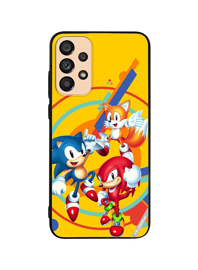 Protective Case Cover For Samsung Galaxy A72 Sonic Design Multicolour