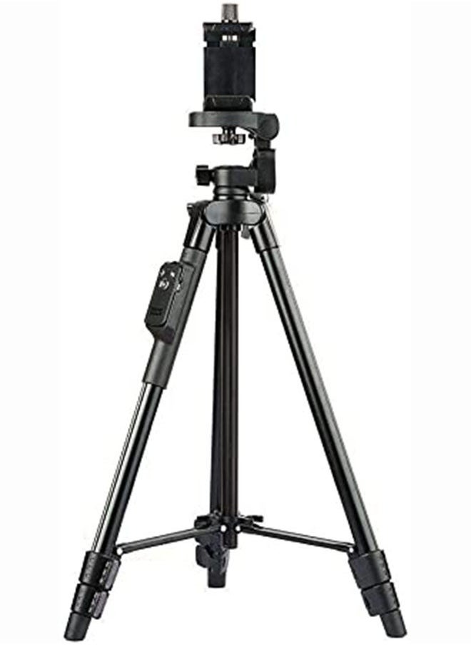 Yunteng - VCT-5208 Portable Tripod Stand With Remote Shutter Black - Image 1