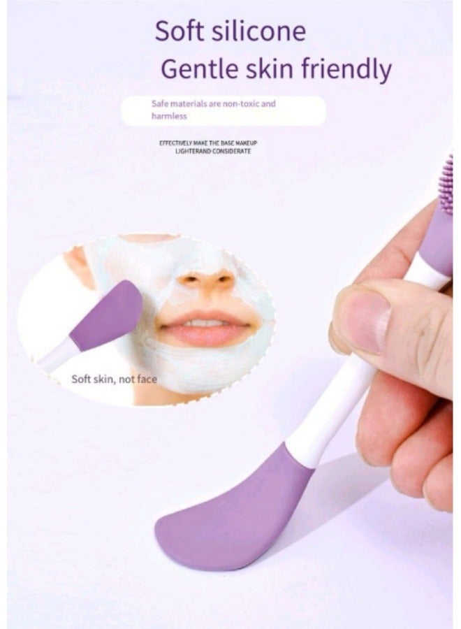 Double-Headed Silicone Mask Brush Face Cleansing Massage Brush Mud Mask Smear Brush - Image 5