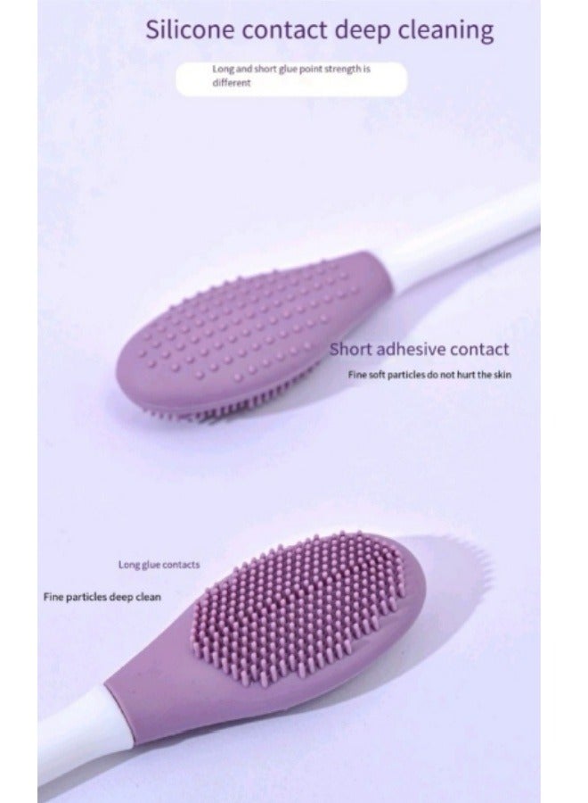 Double-Headed Silicone Mask Brush Face Cleansing Massage Brush Mud Mask Smear Brush - Image 4