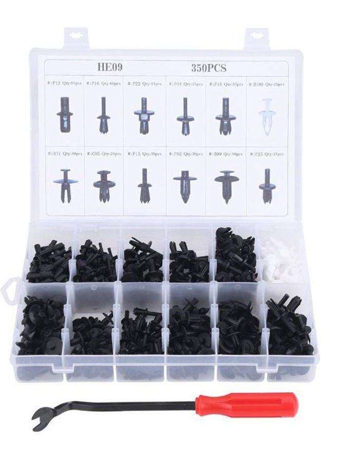 NIBEMINENT 350-Piece Automotive Push Retainer Pin Set Removal Screwdriver - Image 1