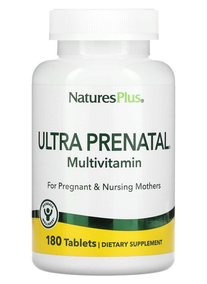 NaturesPlus Ultra Prenatal Multivitamin 180 Tablets 