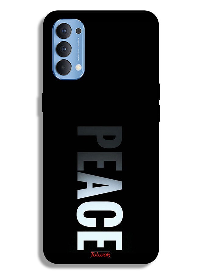 Tolwak Oppo Reno4 4G Protective Case Cover Peace  - Image 2