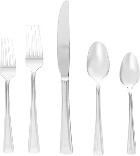 Oneida Cella 42 Piece Everyday Flatware, Service for 8, 18/0 Stainless Steel, Silverware Set - Image 1