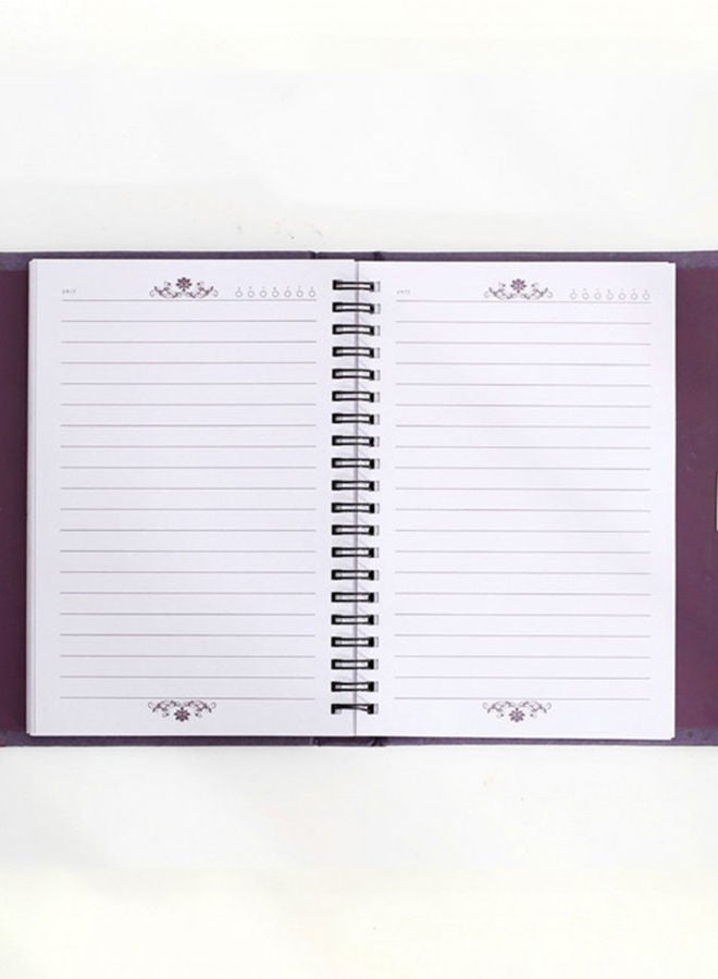 NIBEMINENT A5 Hardcover Lock Closure Notebook Multicolour - Image 2