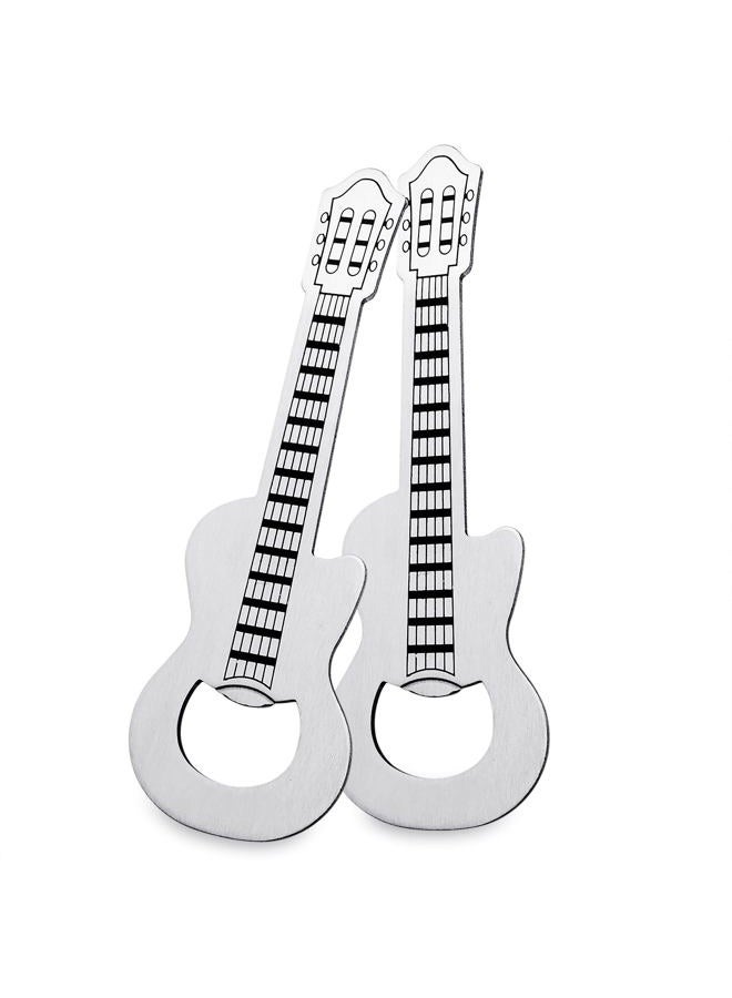 LanHong 2 Piece/Set Guitar Bottle Opener Creative Music Beer Opener, Guitar Shaped Bottle Opener for Music Guitar Lover - Image 1