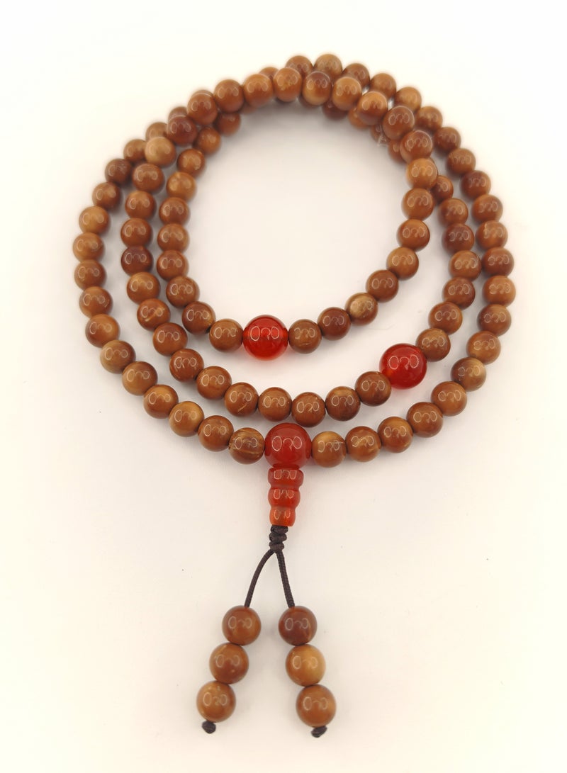 Fianser Prayer Beads 100% Natural Kuka Red Aqeeq Agate Carnelian Handmade Tasbih Tasbeeh Zikr 99 6mm Dua Coco de Mer Muslim Islamic Arabic Ramadan Gift Exquisite - Image 5
