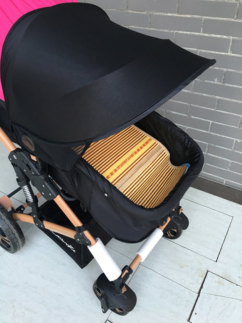 Baby stroller awning anti-ultraviolet cloth shading canopy baby umbrella sunshade stroller accessories(Ordinary purple) - Image 1