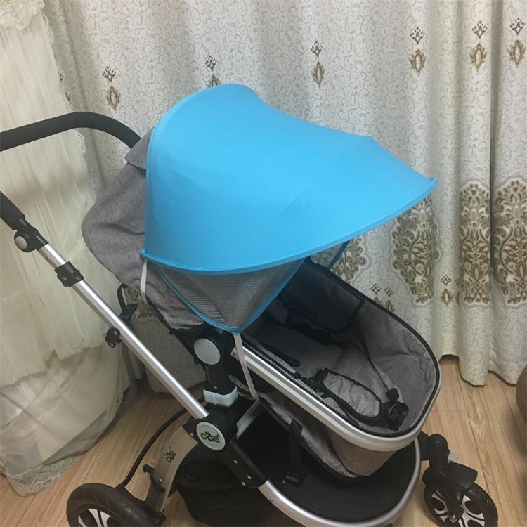 Baby stroller awning anti-ultraviolet cloth shading canopy baby umbrella sunshade stroller accessories(Ordinary purple) - Image 4