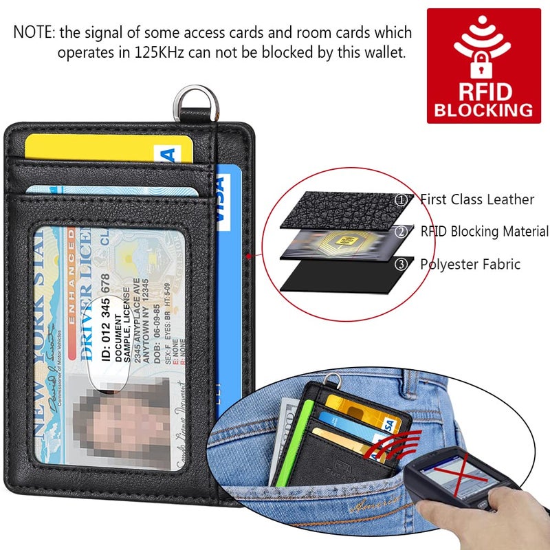 FurArt محفظة فير آرت النحيفة البسيطة، محافظ جيب أمامية، حجب RFID، حامل بطاقات ائتمان للرجال والنساء - Image 5