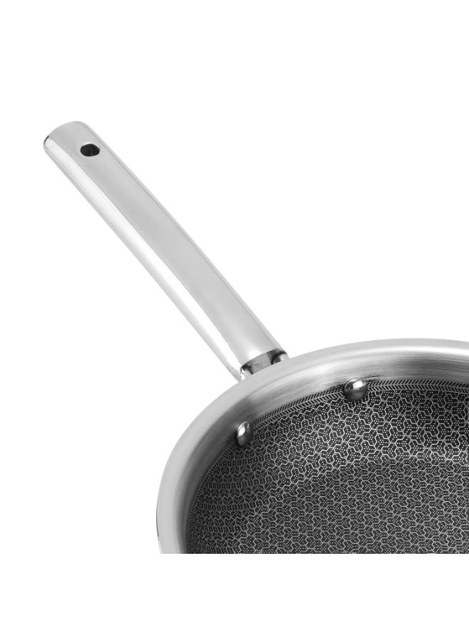 Kraft Futuretec Pro Triply Stainless Steel Honeycomb Frying Pan 22 cm, 1.6 litres | Non Stick Fry Pan for Omelette | Stick-Resistant Hexa Design | Metal Spatula Safe | Induction & Gas Compatible - Image 4