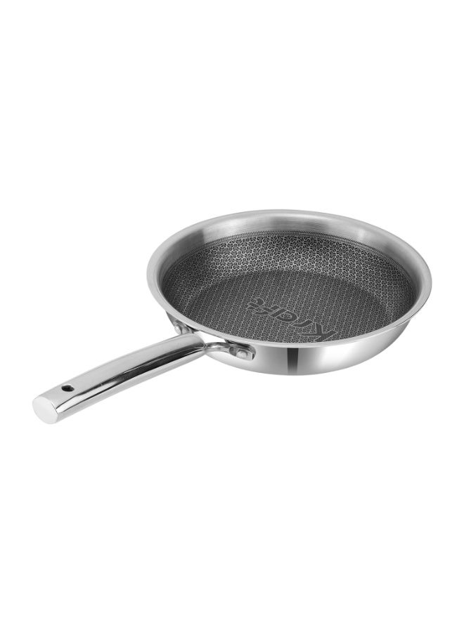 Kraft Futuretec Pro Triply Stainless Steel Honeycomb Frying Pan 22 cm, 1.6 litres | Non Stick Fry Pan for Omelette | Stick-Resistant Hexa Design | Metal Spatula Safe | Induction & Gas Compatible - Image 3