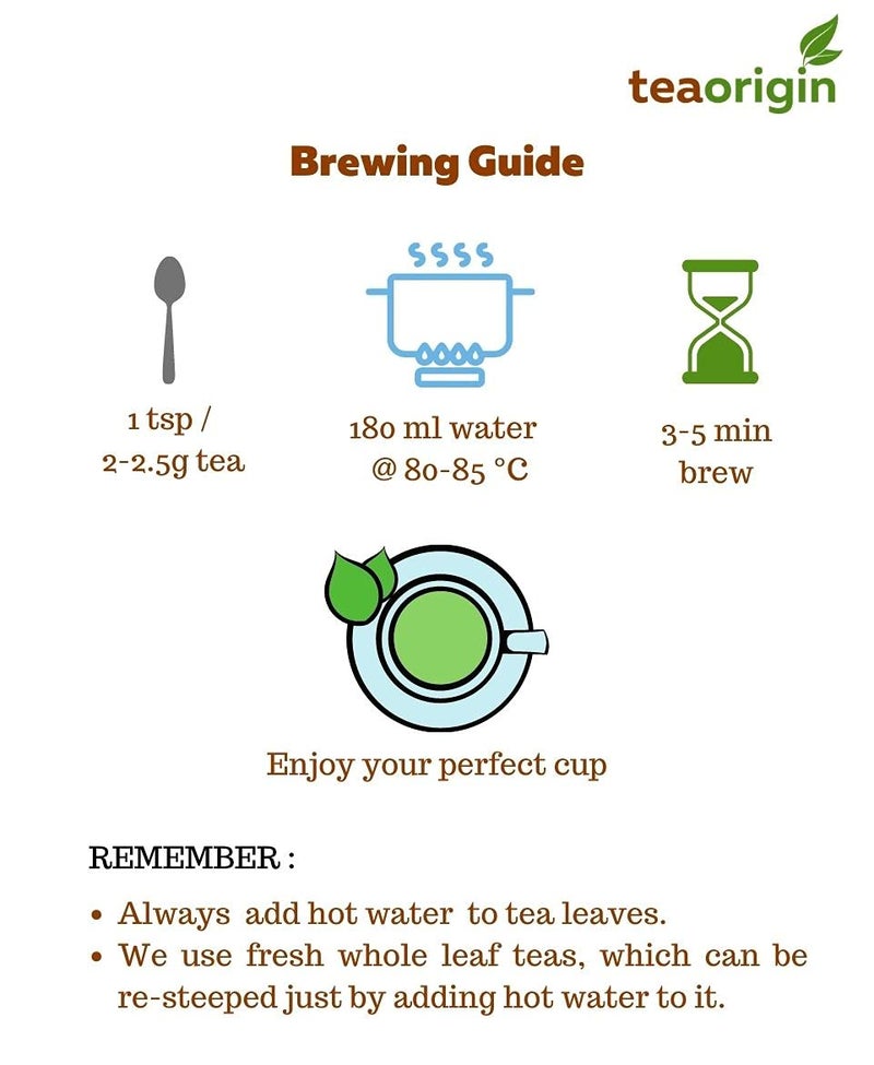 Teaorigin Tea Origin Chamomile Green Tea, 100 gms Pack, Serves 50 Cups - Image 5