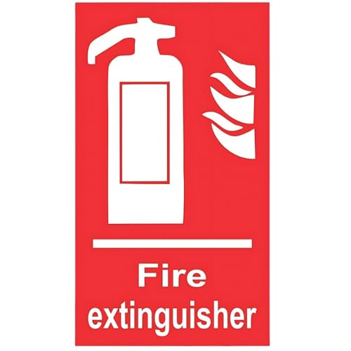 KREEPO Fire Extinguisher Vinyl Safety Decal (Pack of 5) Sign Sticker for Walls| Door| Office (10inch X 6inch)_kr - Image 3