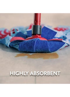 Vileda Supermocio 3 Action Microfibre Machine Washable Mop Refill  - Image 2
