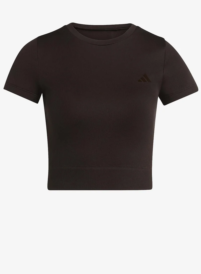 Adidas AUCO Workout Essentials Knit Baby T-Shirt for Women | Best Price UAE