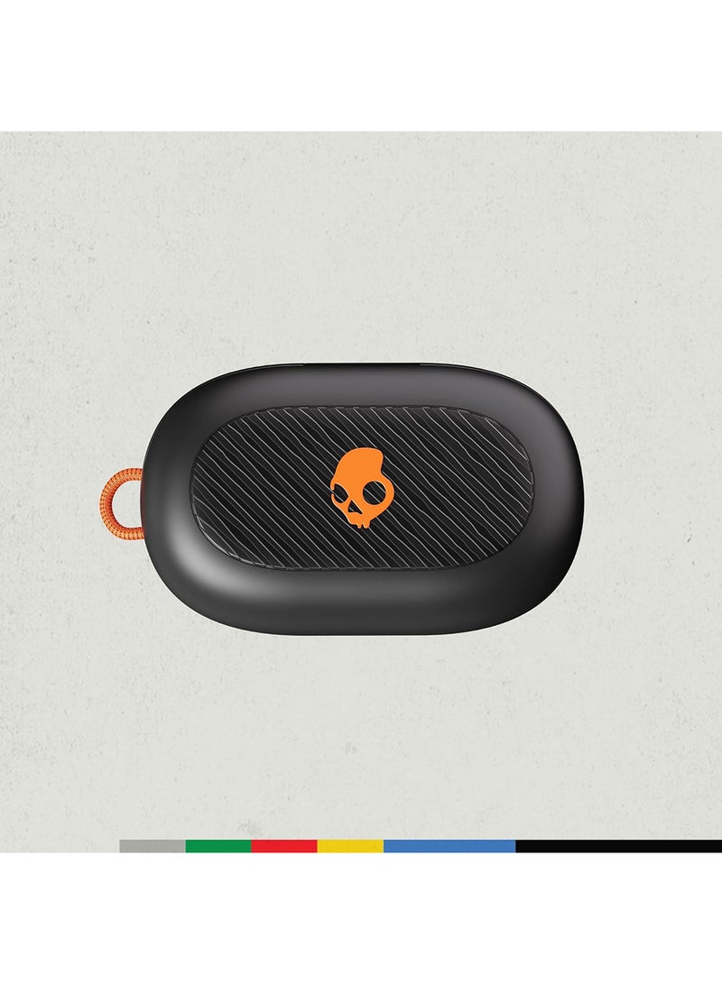 Skullcandy Push Play Active in-Ear Wireless Earbuds, 34 Hr Battery, Stay-Aware Mode, Microphone, Works With iPhone Android And Bluetooth Devices True Black/Orange - Image 3