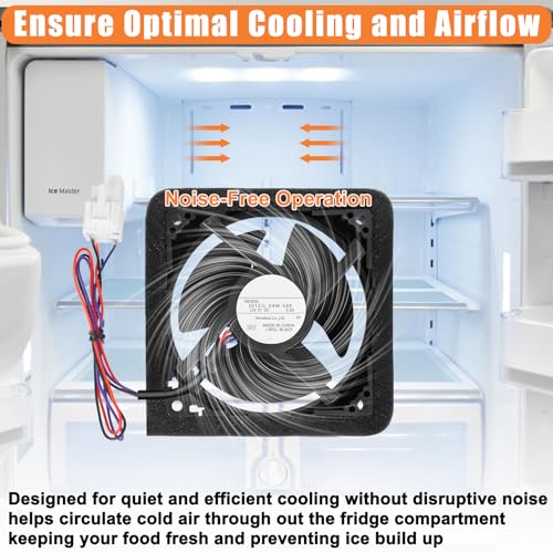 Tomato Man Upgraded DA81-06013A Refrigerator Evaporator Fan Motor Compatible with Samsung Refrigerator Fan Motor DA31-00287A Fridge Evaporator Fan Motor No Noise RF28HMEDBSR, RF263BEAESR, RF28HDEDBSR - Image 3