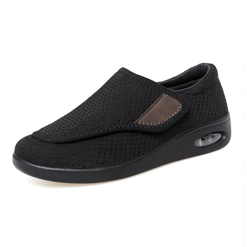 Wide Swollen Feet Friendly Shoes Adjustable Strap Gray 38 - Image 1