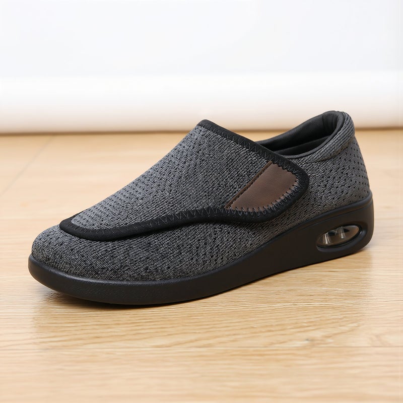 Wide Swollen Feet Friendly Shoes Adjustable Strap Gray 38 - Image 3