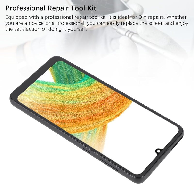 GOWENIC for A33 5G Screen Replacement, LCD Display Touch Screen Digitizer Assembly with Repair Tools for A33 5G SM - A336 (with Frame) - Image 4