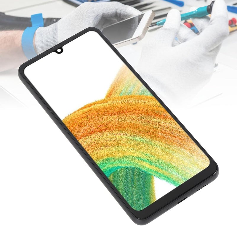 GOWENIC for A33 5G Screen Replacement, LCD Display Touch Screen Digitizer Assembly with Repair Tools for A33 5G SM - A336 (with Frame) - Image 2