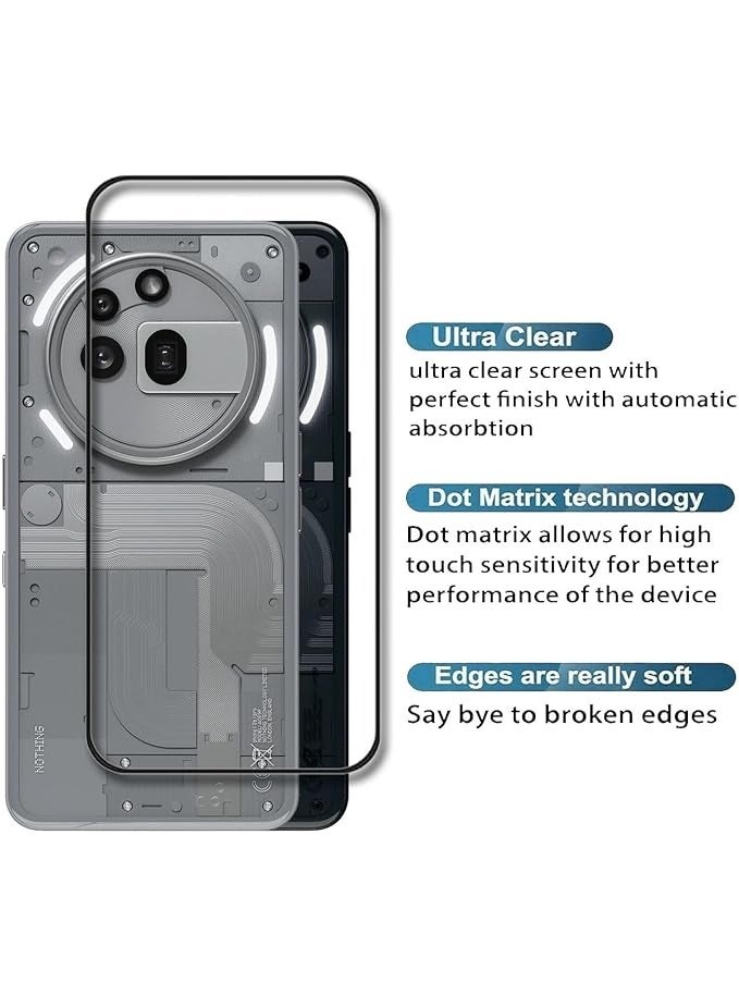 glassology Screen Protector for Nothing Phone 3A Pro Tempered Glass Screen Protector 9H Hardness Anti Fingerprint Scratch Resistance Glass - Image 2