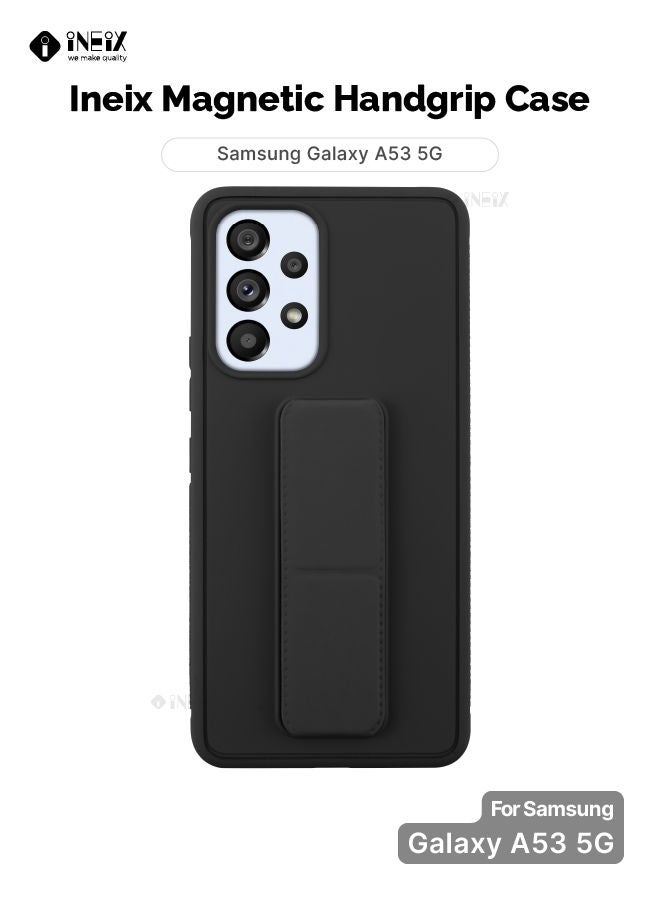 INEIX 3 In 1 Magnetic Hand Grip Holder Case For Samsung Galaxy A53 5G Black - Image 1