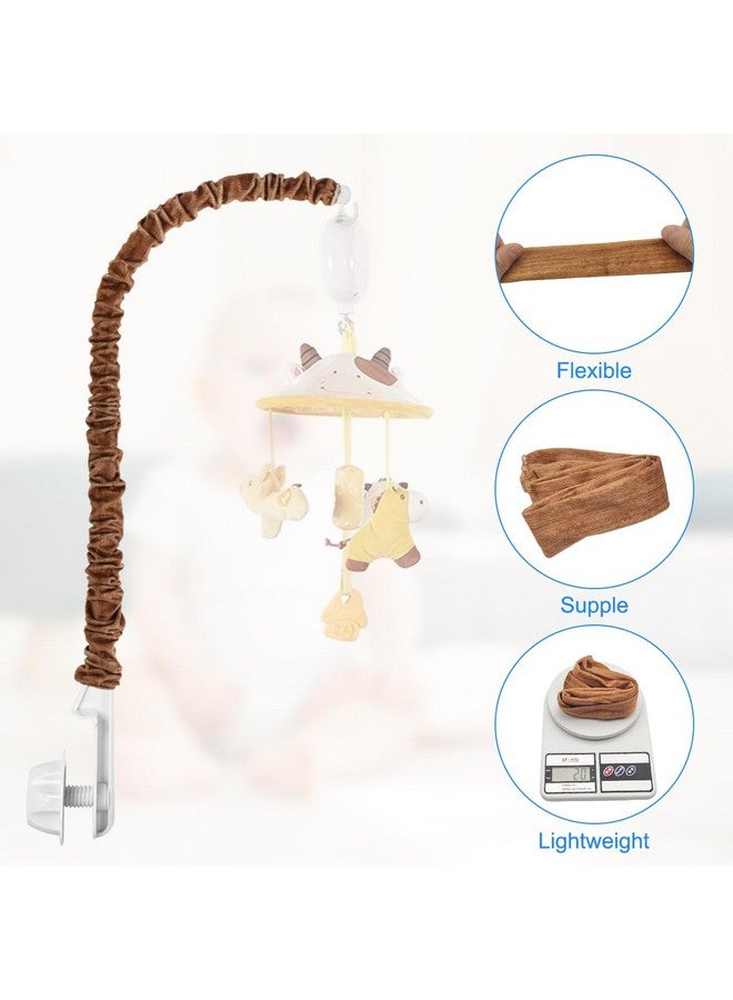 SourceTon B Mobile Cloth Cover, Sourceton Premium Cloth Covers, Mobile For Crib Protective Cover, Crib Toys Hanging Accessory, For Crib Mobile Protection, Decoration(White, Grey, Faux Wood Grain) - Image 2