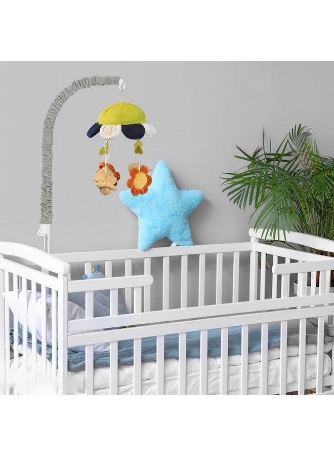 SourceTon B Mobile Cloth Cover, Sourceton Premium Cloth Covers, Mobile For Crib Protective Cover, Crib Toys Hanging Accessory, For Crib Mobile Protection, Decoration(White, Grey, Faux Wood Grain) - Image 4