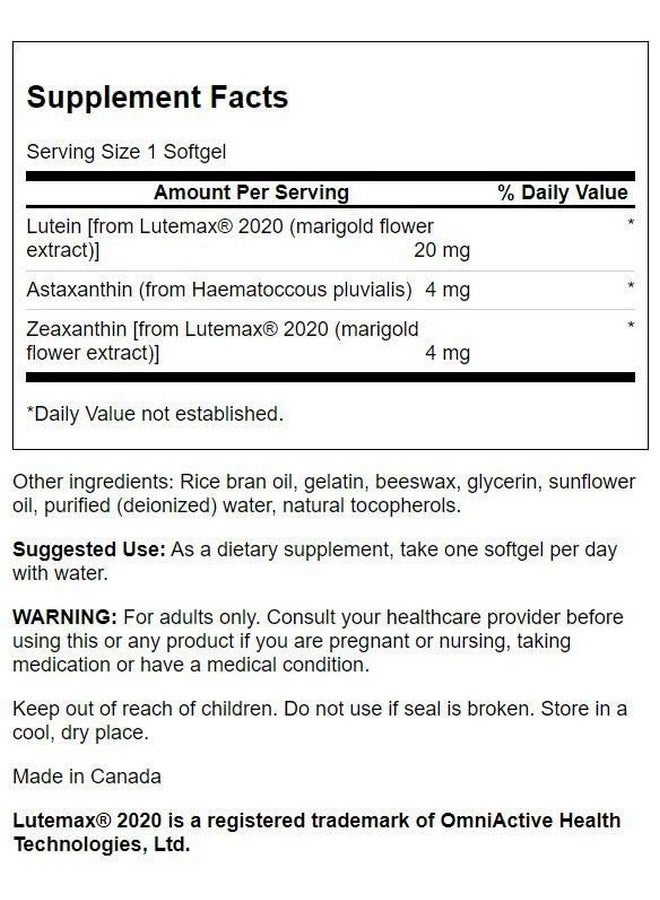 Swanson Ultimate Ocular Antioxidant 30 Sgels - Image 2