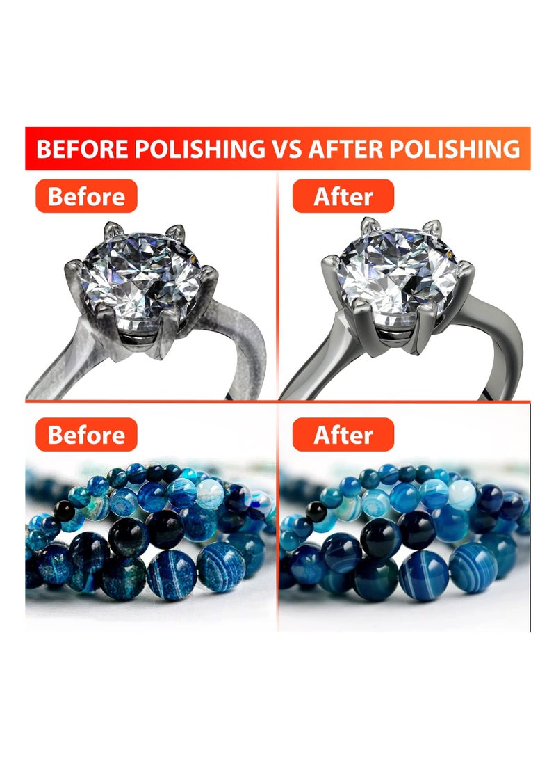 SYOSI 110PCS Wool Felt Polishing Pads, Buffing Grinding Wheel Rotary Tool Set with 1/8 Inch Shank  Replacement Polishing Wheels, Point  Mandrel Kit for Drill Plastic Glass Metal Jewelry 9/ 12/ 25mm - Image 3