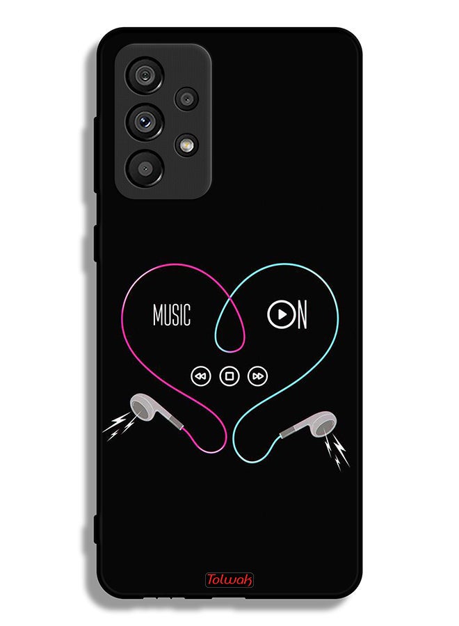 Tolwak Samsung Galaxy A73 5G Protective Case Cover Music On - Image 1