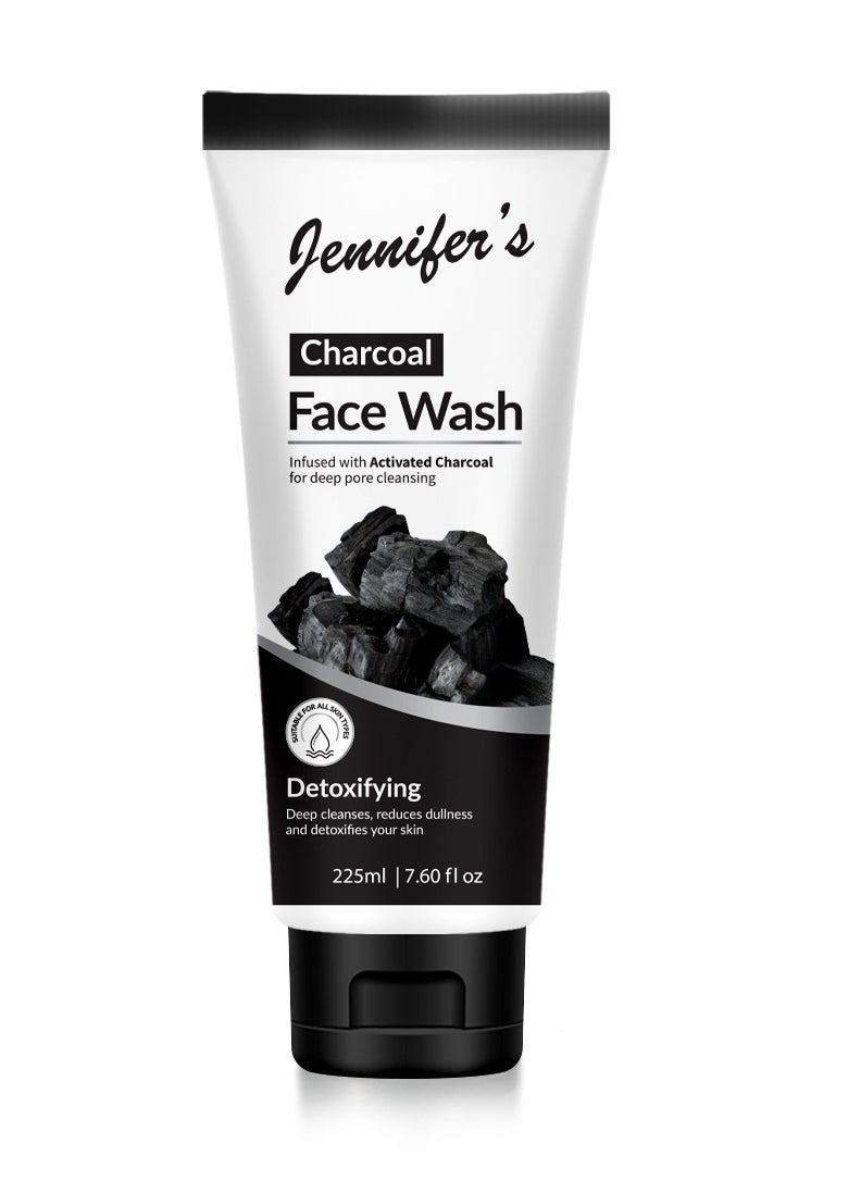 Jennifer's Jennifer's Face Wash Charcoal-225ml  - Image 1