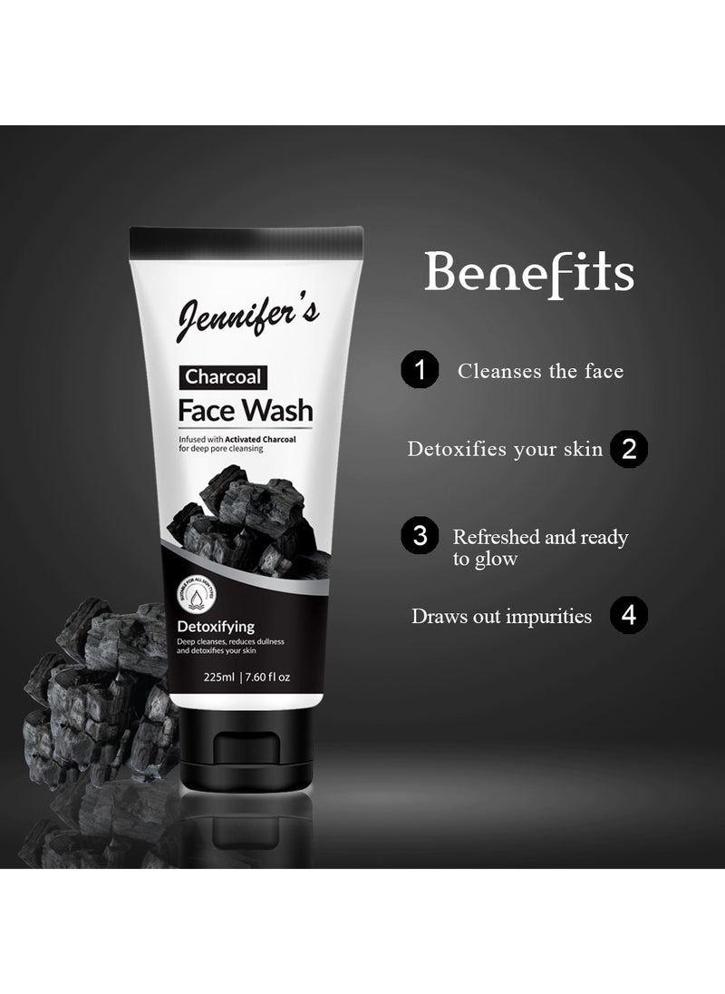 Jennifer's Jennifer's Face Wash Charcoal-225ml  - Image 2